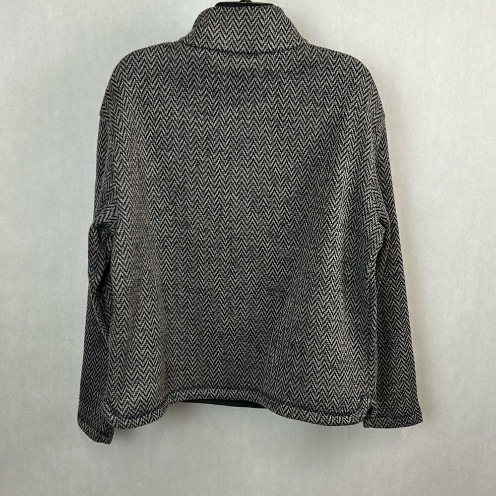 NEW Cinch Pullover Quarter 1/4 Zip Womens Sz XXL Gray Herringbone Pockets Soft - Picture 4 of 8